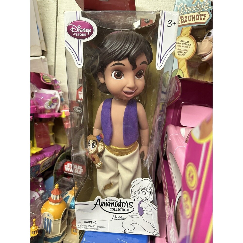 Disney Store Aladdin Animator Baby Doll - 16" 2015 New Box Has A Bit Of Damage